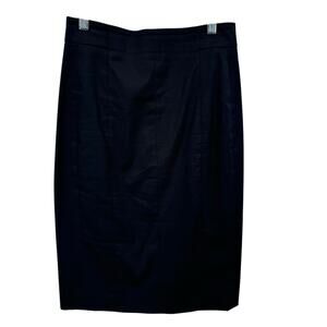 Akris Punto Classic Pencil Skirt SZ 4 Women's Black Professional Office Business